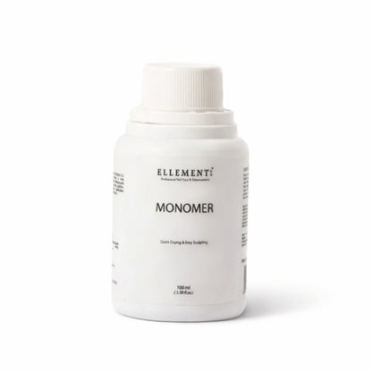 Acrylic Monomer Liquid for Nail Extensions and Overlays – Low Odor, Anti-Yellowing, Medium Drying Formula for Strong Adhesion and Smooth Finish