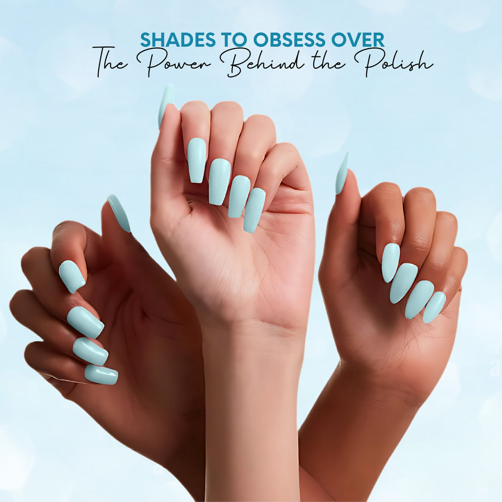 Bubblegum Vegan Nail Polish – Blue Pastel, Gel-Like, Chip-Resistant, Shiny Finish, Strengthens Nails