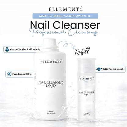 Nail Cleanser Liquid – Multi-Purpose Nail Prep Solution for Dust, Oil & Moisture Removal, Enhances Nail Polish Adhesion