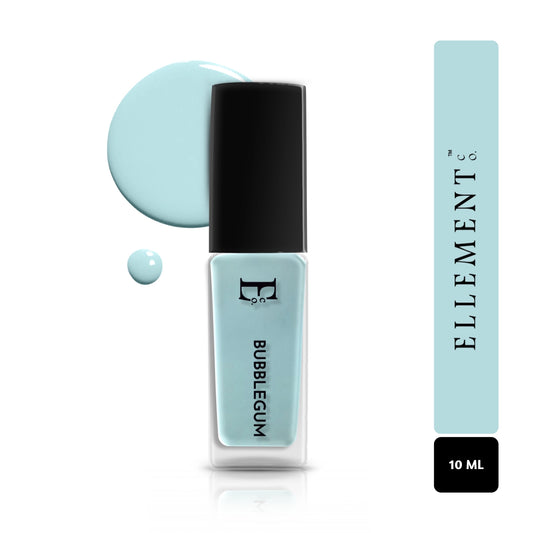 Bubblegum Vegan Nail Polish – Blue Pastel, Gel-Like, Chip-Resistant, Shiny Finish, Strengthens Nails 1