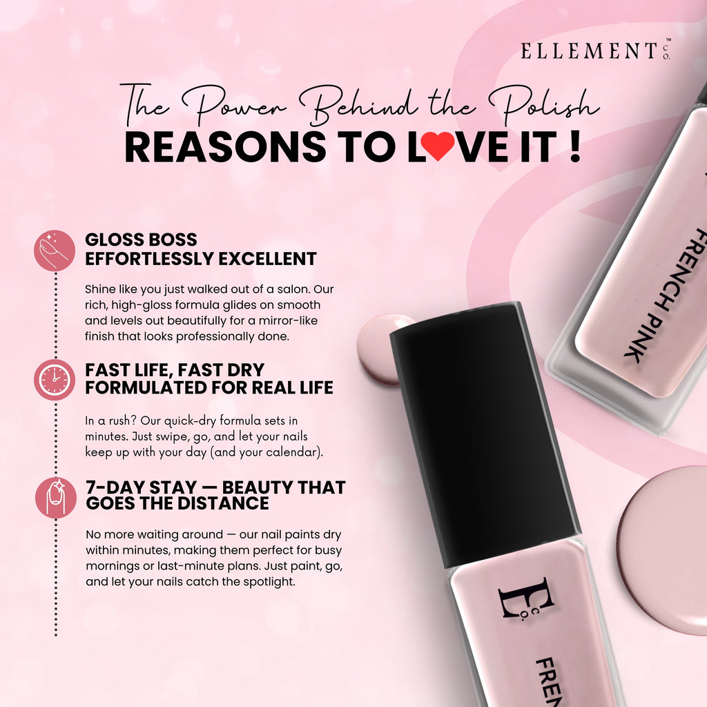 French Pink Vegan Nail Polish – Pastel Milky Pink, Chip-Resistant, Matte Finish, Long-Lasting, Salon Quality