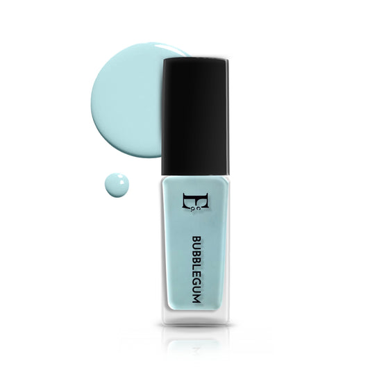 Bubblegum Vegan Nail Polish – Blue Pastel, Gel-Like, Chip-Resistant, Shiny Finish, Strengthens Nails 2