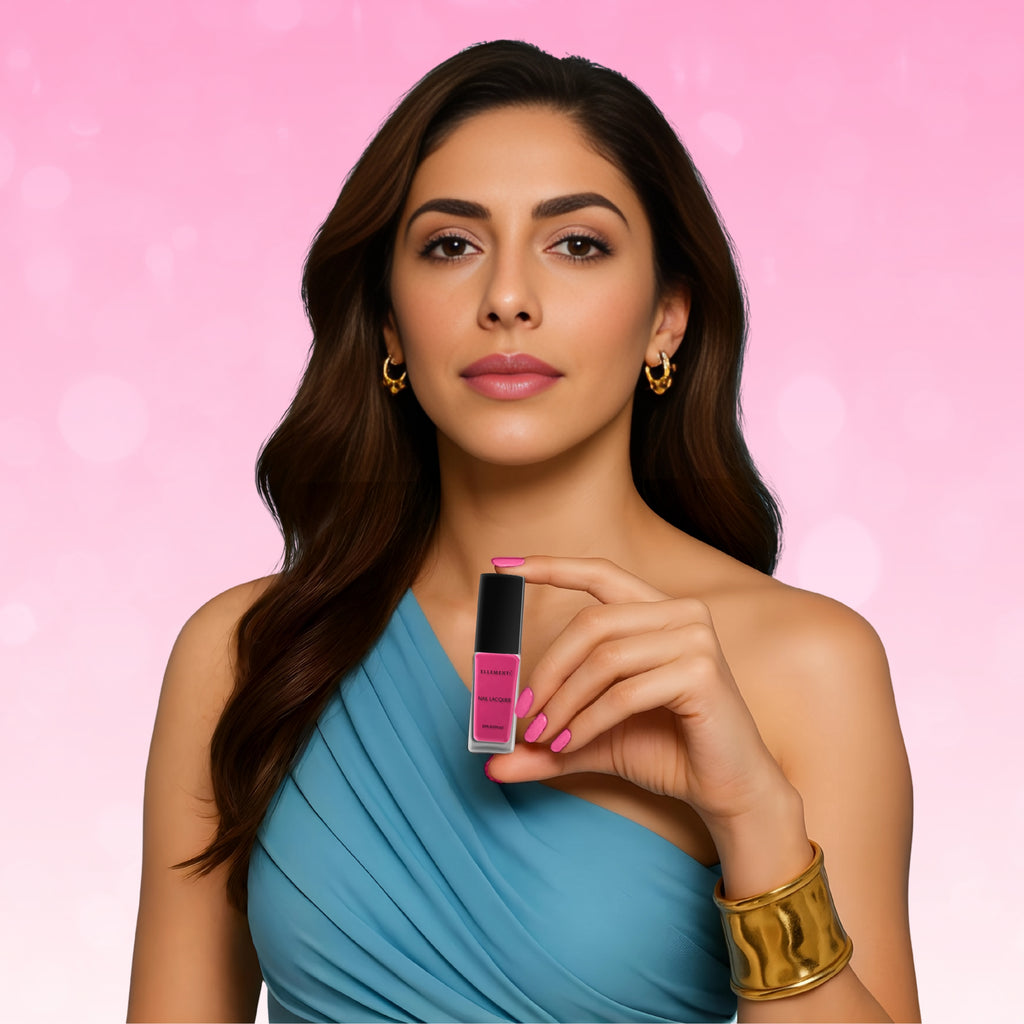 Cheerleader Vegan Nail Polish – Hot Pink, Chip-Resistant, Non-Yellowing, Long-Lasting, Gel-Like Shine