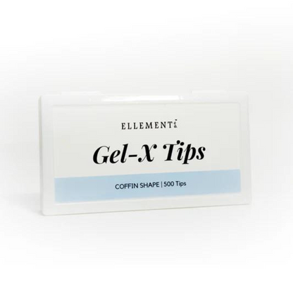 GEL-X KIT | SOFT GEL EXTENSIONS [COFFIN TIPS + GLUE + LAMP]