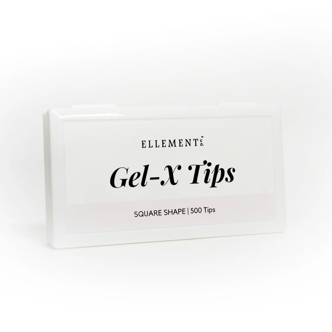 GEL-X KIT | SOFT GEL EXTENSIONS [SQUARE TIPS + GLUE + LAMP]