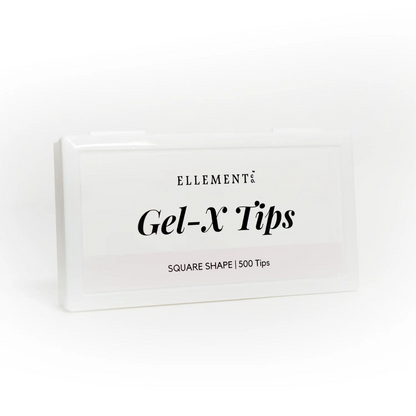 GEL-X KIT | SOFT GEL EXTENSIONS [SQUARE TIPS + GLUE + LAMP]