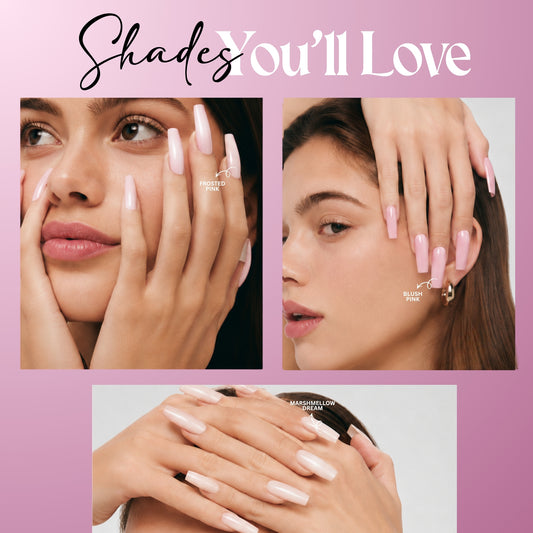 JELL-O! Blush Pink Builder in a Bottle – Nail Strengthening Gel Base | Flexible, Chip-Resistant Overlay for Natural Nails, Gel Polish & Acrylic Systems