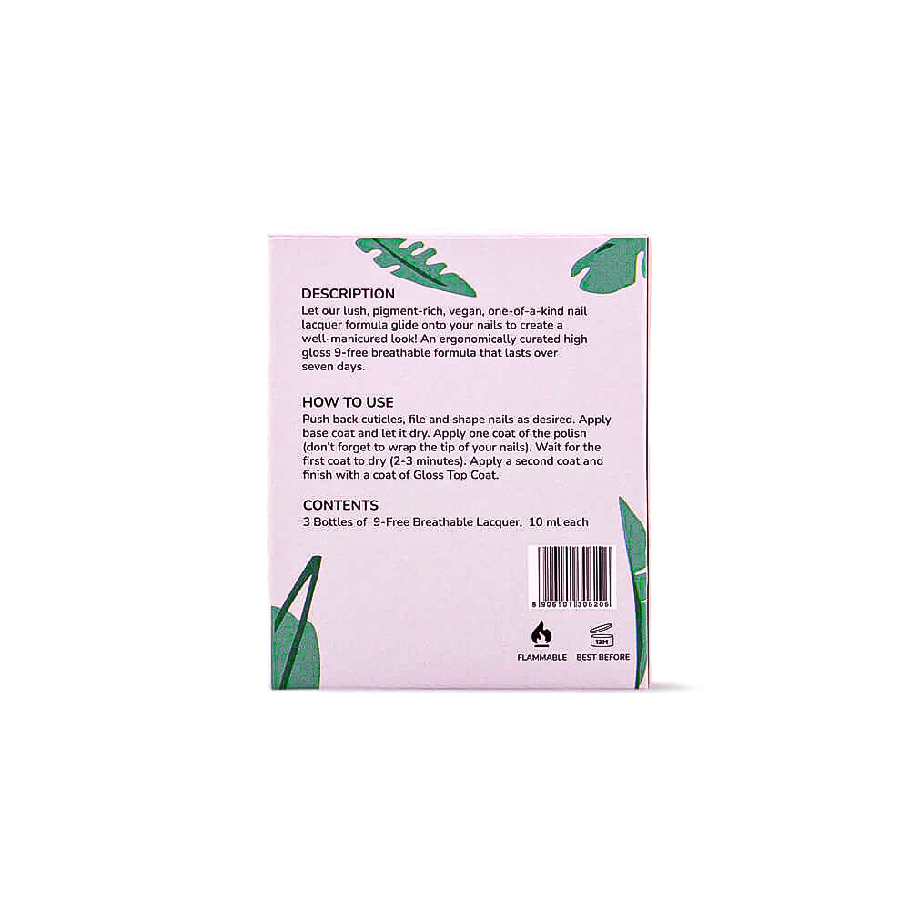 Vacay Vibes Nail Polish Set – 3 Pastel Shades: Sunkissed Yellow, Earl Grey, and Fairytale Pink – Summer Nail Colors