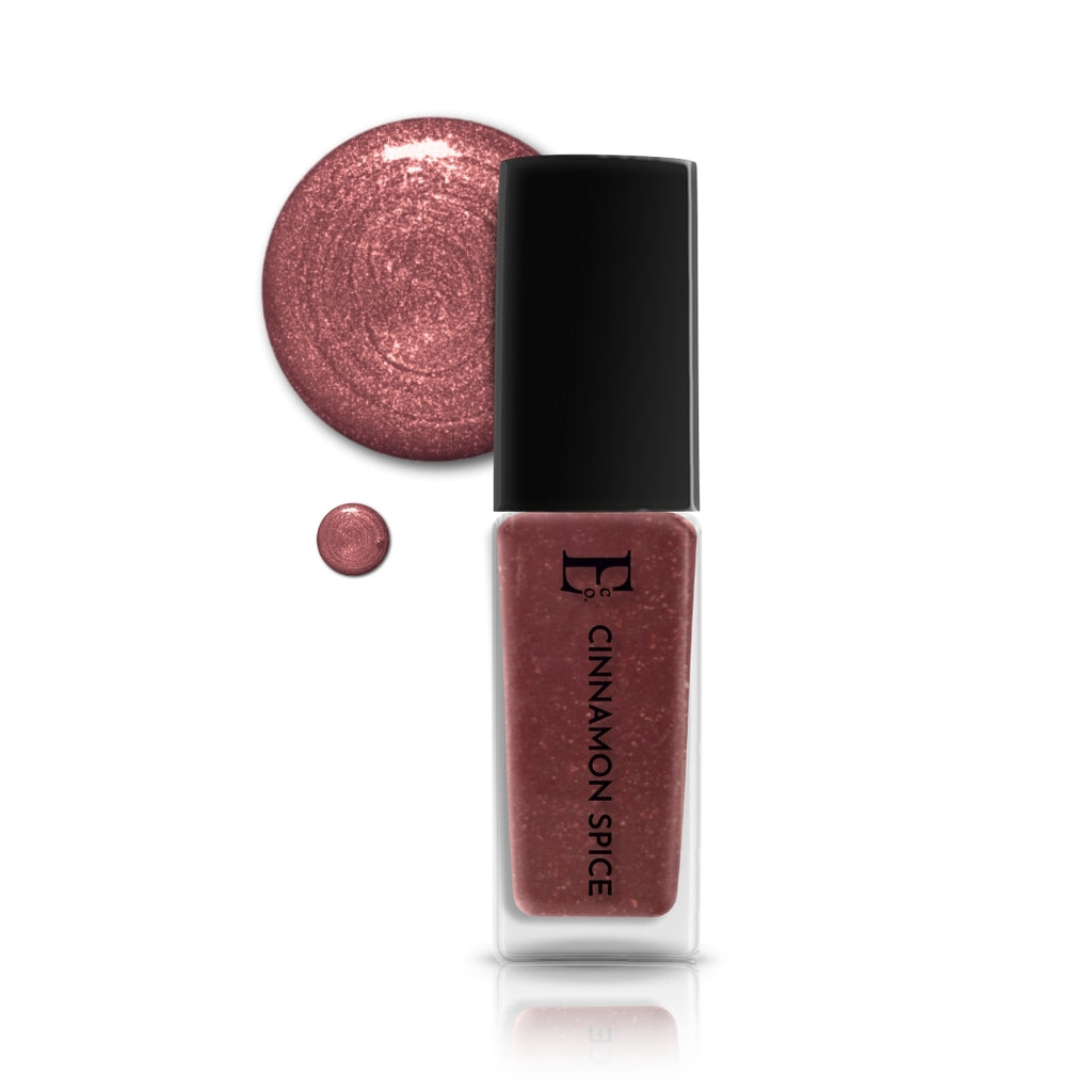 Cinnamon Spice Vegan Light Maroon Nail Polish – Chip-Resistant, Non-Yellowing, Metallic Shimmer, Long-Lasting