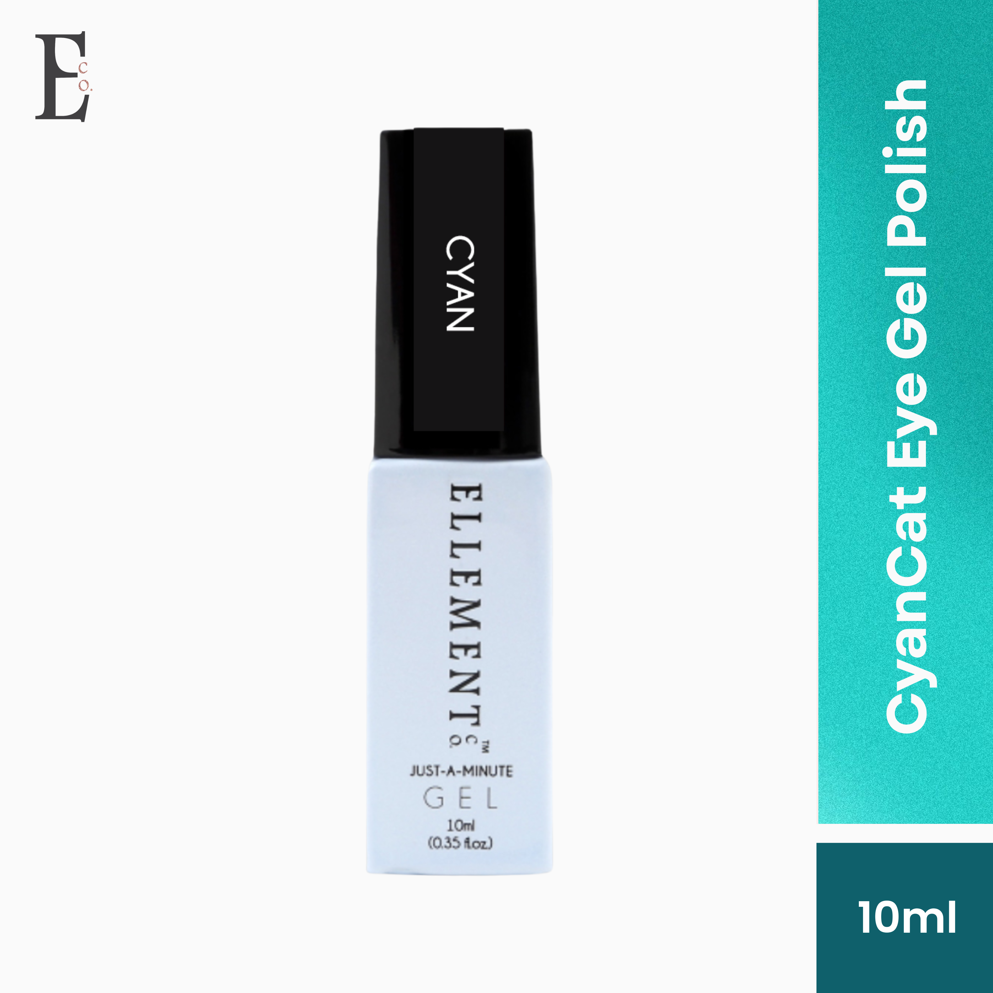 Cyan Cat Eye Gel Polish – Magnetic Teal Nail Gel with Multi-Dimensional Cat Eye Effect, Long-Lasting Shine