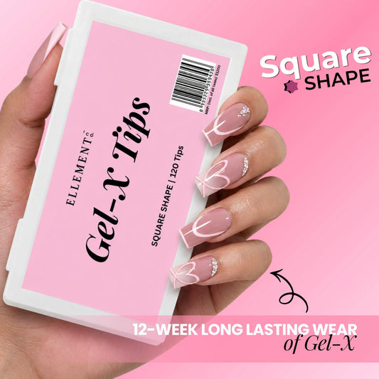 Gel-X Natural Long Square Tips - Pack of 120 2