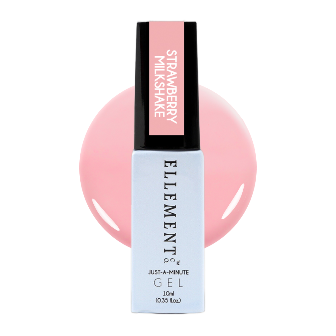 Strawberry Milkshake Gel Polish – Creamy Pink Shade, Streak-Free Application, Suitable for Natural & Acrylic Nails