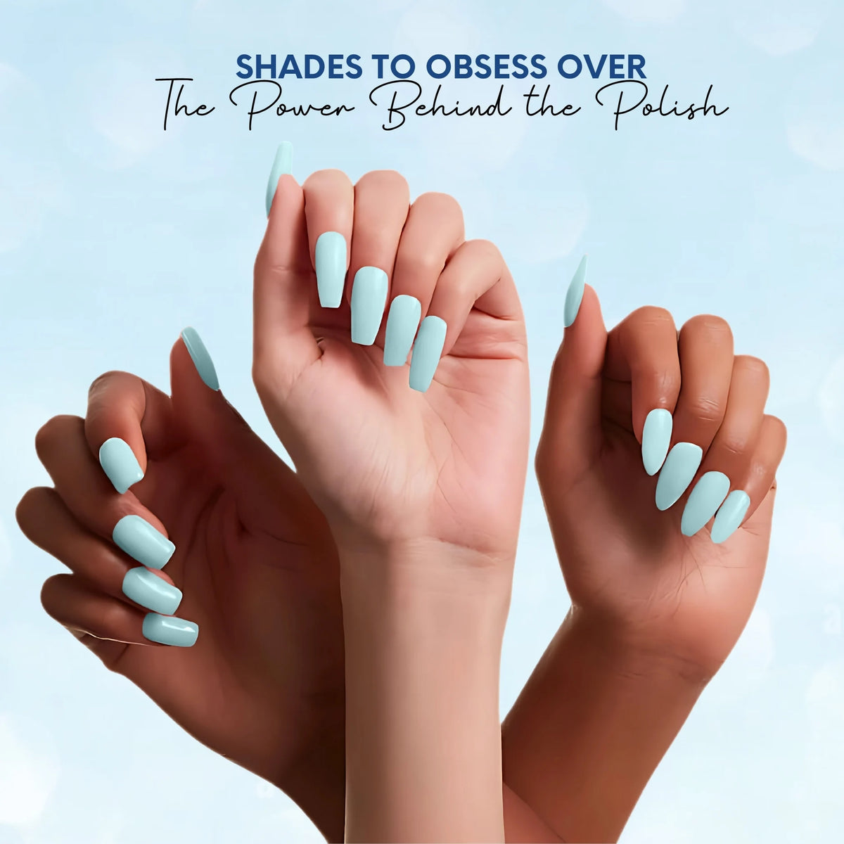 Bubblegum Vegan Nail Polish – Blue Pastel, Gel-Like, Chip-Resistant, Shiny Finish, Strengthens Nails 8