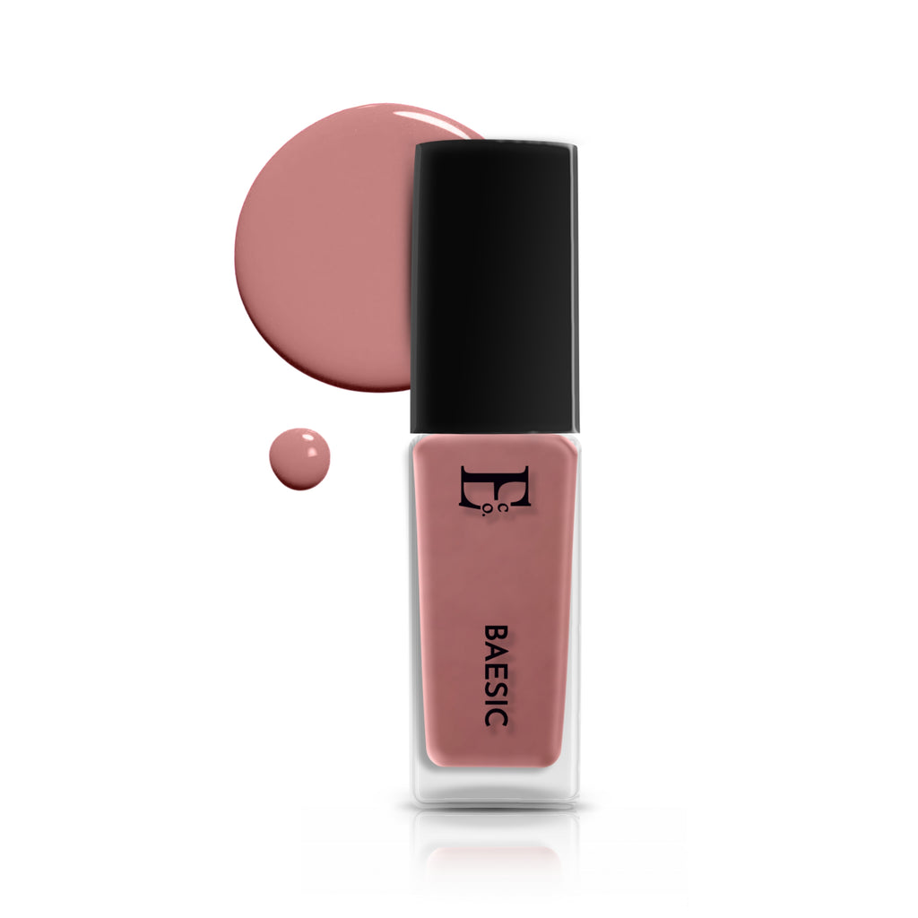 BAESIC Nail Vegan Polish – Nude Pink, Chip-Resistant, Long-Lasting Gel-Like Finish
