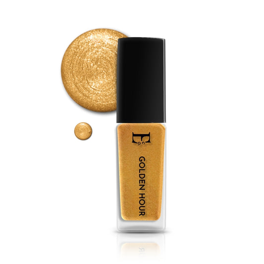 Golden Hour Vegan Gold Nail Polish – Chip-Resistant, Glittery Finish, Gel-Like Shine, Long-Lasting