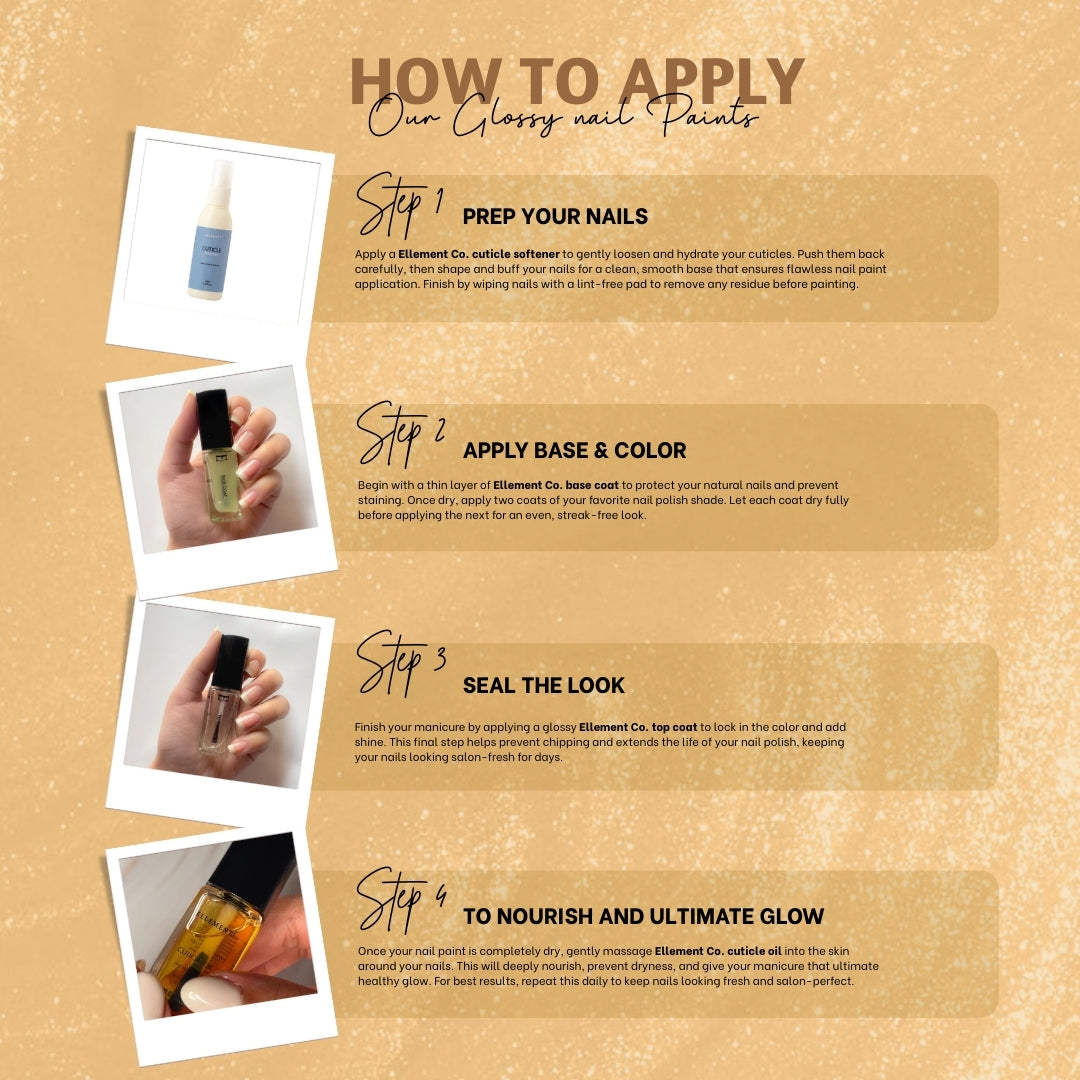 Golden Hour Vegan Gold Nail Polish – Chip-Resistant, Glittery Finish, Gel-Like Shine, Long-Lasting