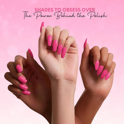 Cheerleader Vegan Nail Polish – Hot Pink, Chip-Resistant, Non-Yellowing, Long-Lasting, Gel-Like Shine 8
