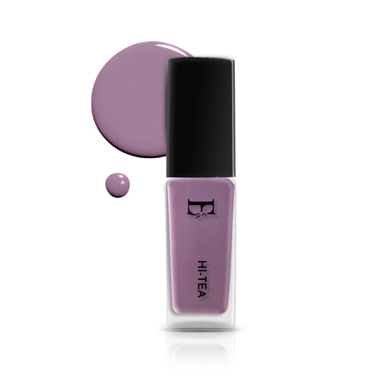 HI-Tea Vegan Lavender Nail Polish – Chip-Resistant, Non-Yellowing, Gel-Like Shine, Long-Lasting