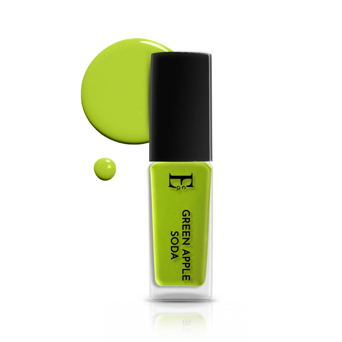 Green Apple Soda Vegan Nail Polish – Chip-Resistant, Non-Yellowing, Neon Finish, Gel-Like Shine, Long-Lasting 2