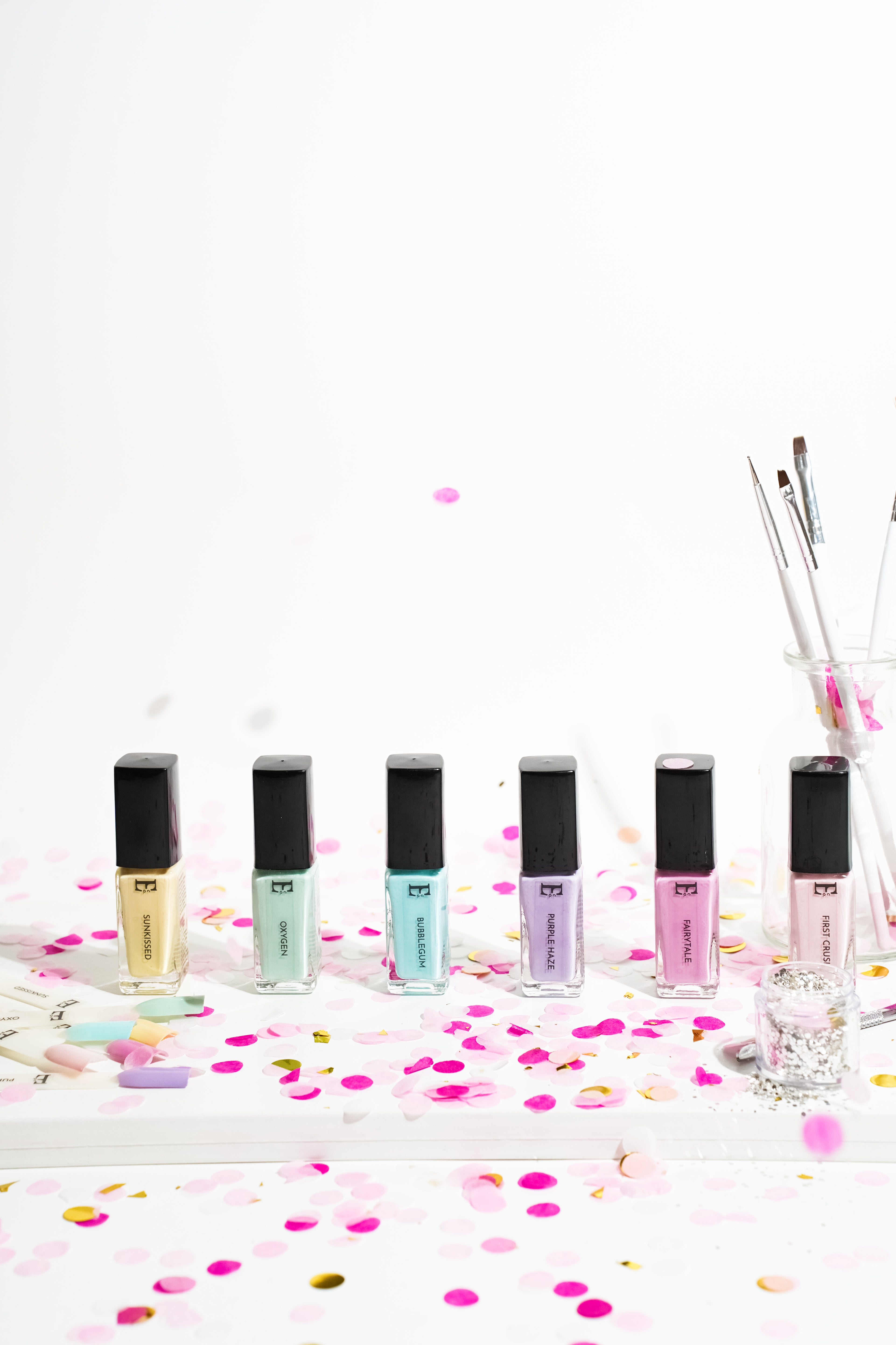 Pastel Dreams Nail Polish Set – 5 Trendy Pastel Shades Including Pink, Purple, Yellow, Blue & Green