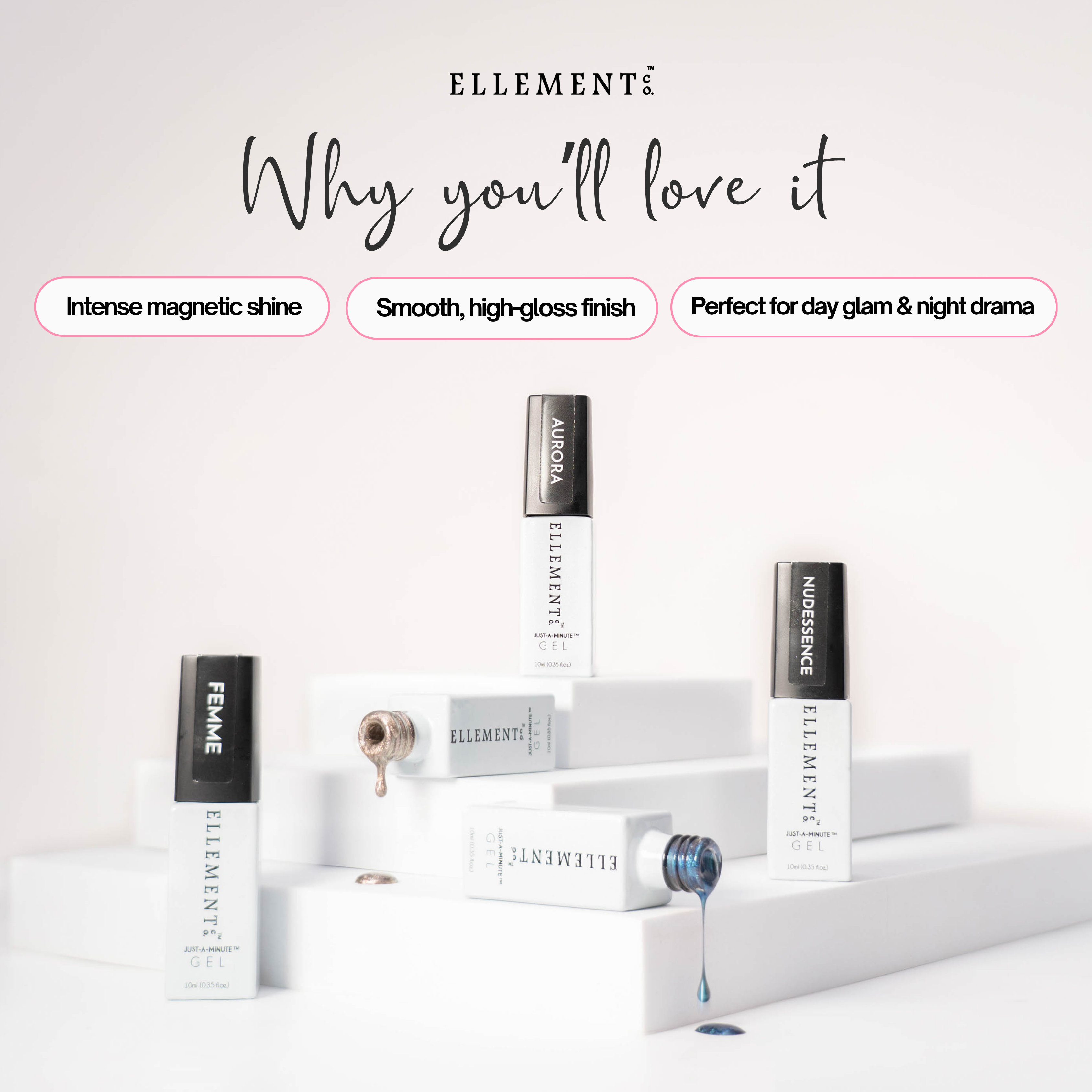 Femme Cat Eye Gel Polish – Purplish Pink, Magnetic 3D Effect, Long-Lasting Shine, Multi-Dimensional Nails, Easy Apply