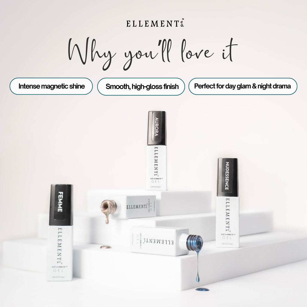 Luna Cat Eye Gel Polish – Copper-Brown with Silver Tint, Magnetic 3D Effect, Long-Lasting & Shiny