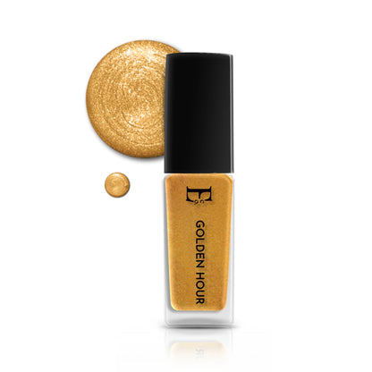 Golden Hour Vegan Gold Nail Polish – Chip-Resistant, Glittery Finish, Gel-Like Shine, Long-Lasting 2