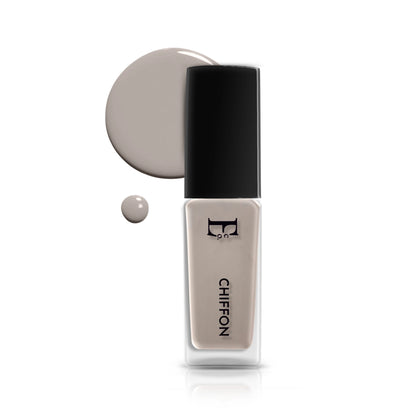 Chiffon Grey Vegan Nail Polish – Chip-Resistant, Pastel Color, Non-Yellowing, Gel-Like Shine, Long-Lasting 2