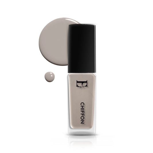 Chiffon Grey Vegan Nail Polish – Chip-Resistant, Pastel Color, Non-Yellowing, Gel-Like Shine, Long-Lasting 2