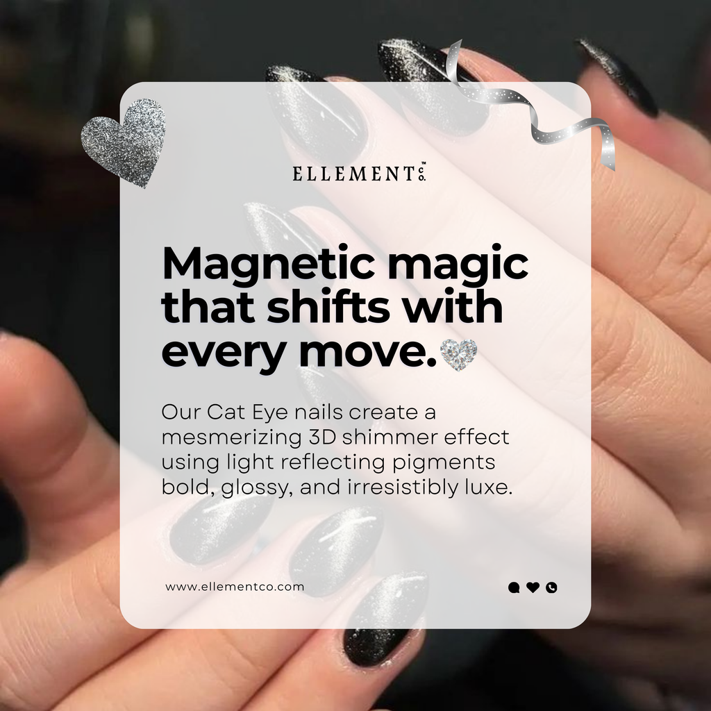 Luna Cat Eye Gel Polish – Copper-Brown with Silver Tint, Magnetic 3D Effect, Long-Lasting & Shiny