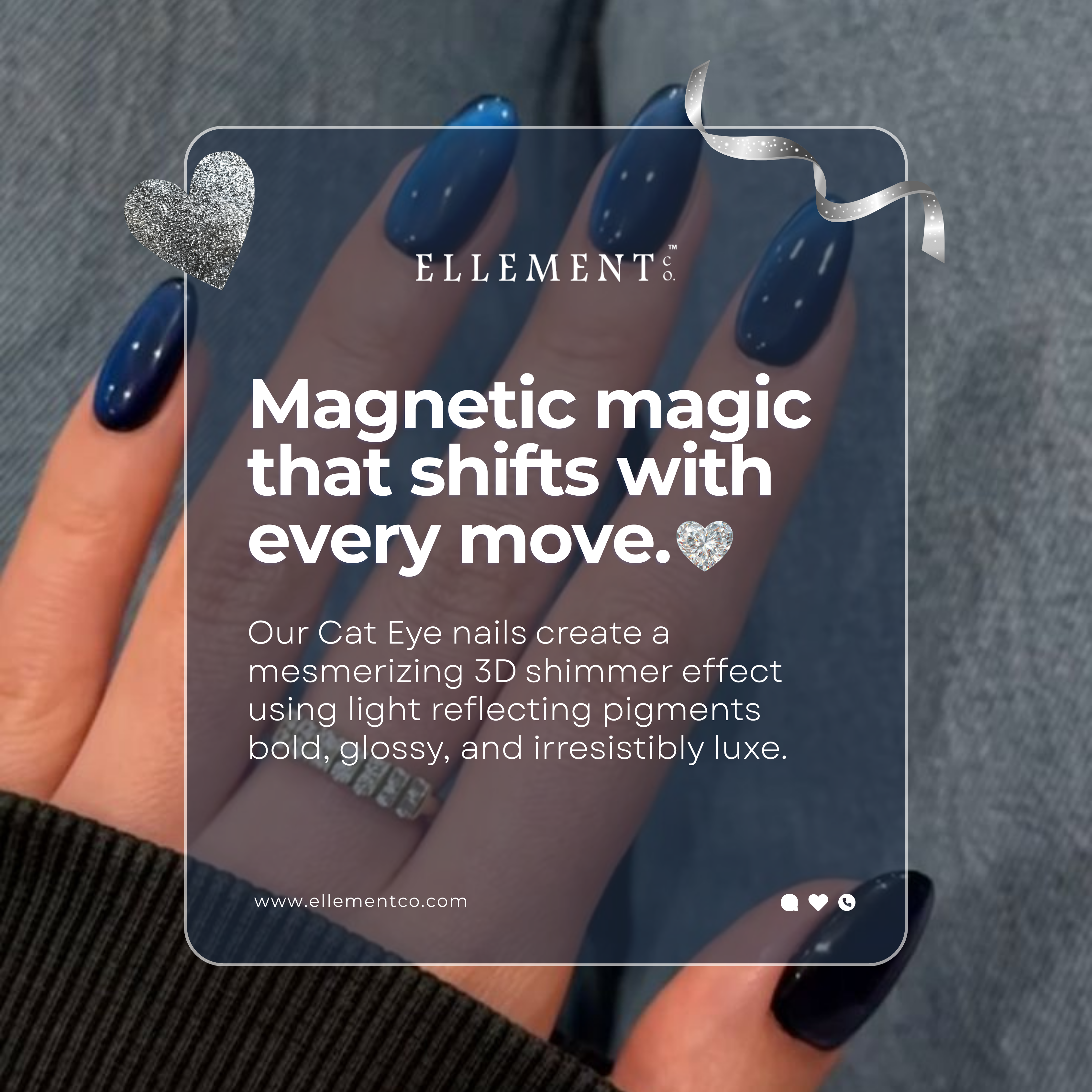 Cyan Cat Eye Gel Polish – Magnetic Teal Nail Gel with Multi-Dimensional Cat Eye Effect, Long-Lasting Shine