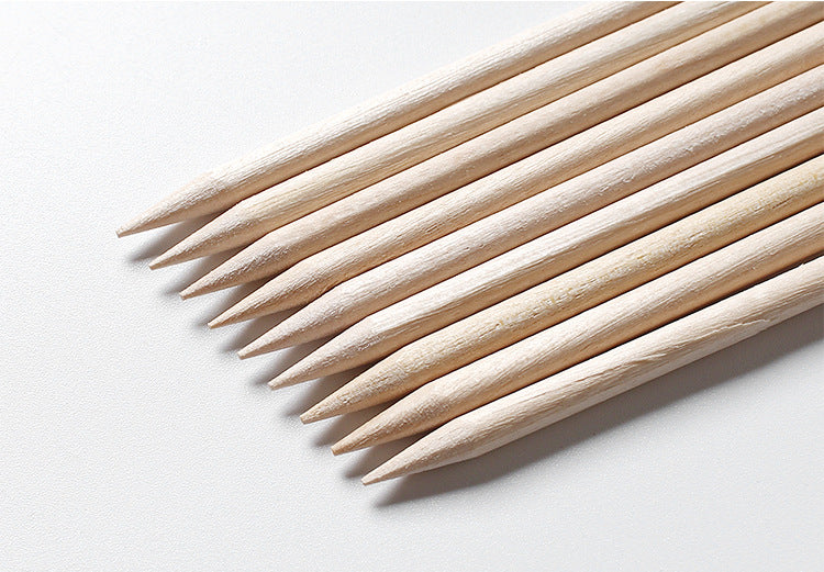 Orange Sticks for Nails – Set of 5 Wooden Cuticle Pushers and Nail Art Tools