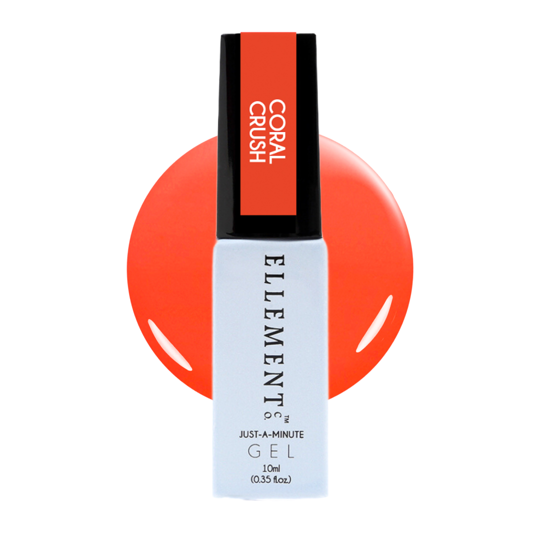 Coral Crush Gel Polish – Vibrant Orange Nail Gel, Streak-Free Application, Suitable for Natural & Acrylic Nails