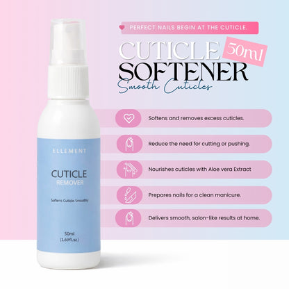 Cuticle Softener & Remover – Nourishing Spray for Healthy, Hydrated Cuticles – Salon-Quality at Home