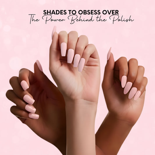 Fairytale Vegan Nail Polish – Chip-Resistant, Non-Yellowing Pink, Gel-Like Gloss, Strengthens Nails, Long-Lasting