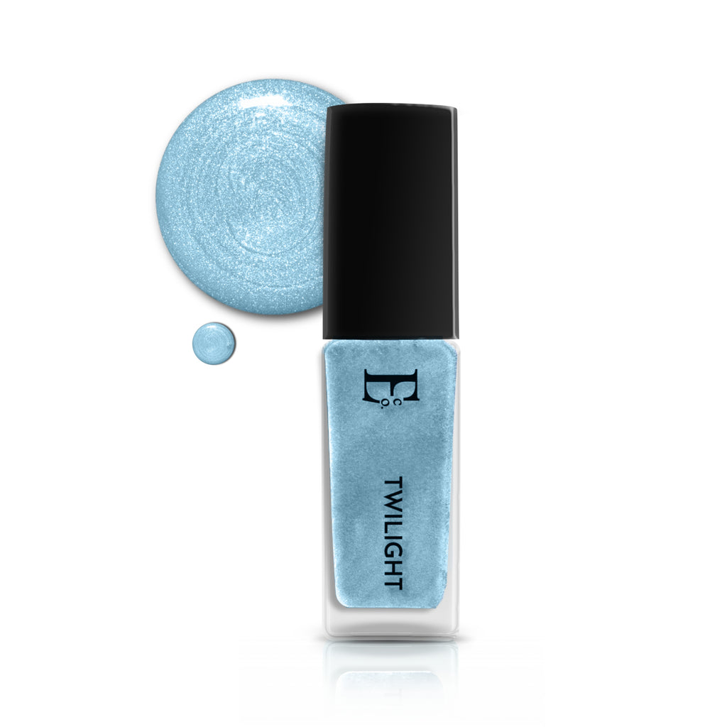 Twilight Vegan Blue Metallic Nail Polish – Chip-Resistant, Non-Yellowing, Gel-Like Shine, Long-Lasting