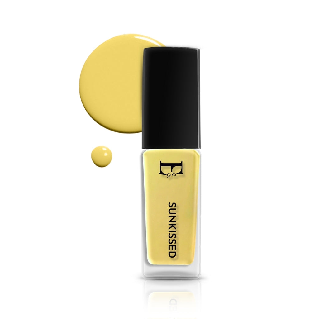 Sunkissed Vegan Pastel Yellow Nail Polish – Chip-Resistant, Gel-Like Shine, Long-Lasting, Strengthens Nails