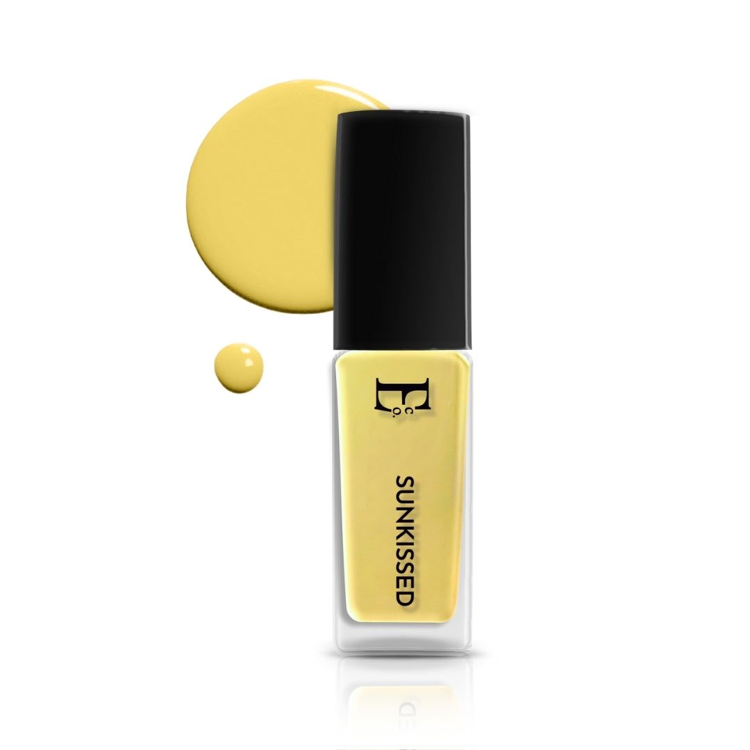 Sunkissed Vegan Pastel Yellow Nail Polish – Chip-Resistant, Gel-Like Shine, Long-Lasting, Strengthens Nails