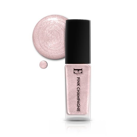 Pink Champagne Metallic Rose Gold Vegan Nail Polish – Chip-Resistant, Gel-Like Shine, Long-Lasting