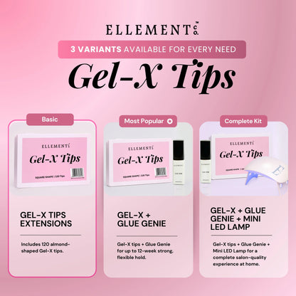 Gel-X Natural Long Square Tips - Pack of 120 7