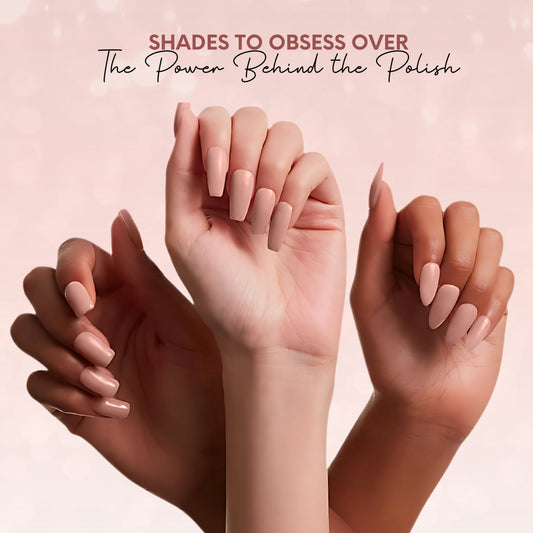Desk to Dinner Vegan Nude Brown Nail Polish – Chip-Resistant, Non-Yellowing, Gel-Like, Long-Lasting
