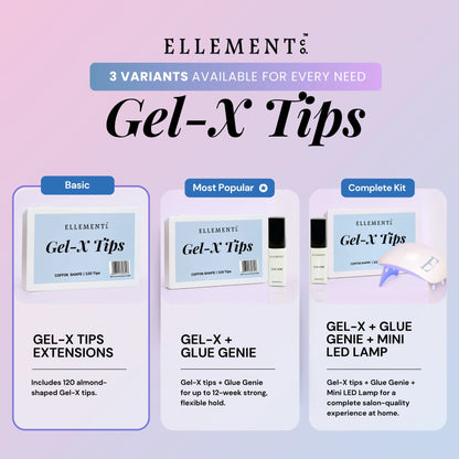Gel-X Natural Coffin Long Tips - Pack of 120 7