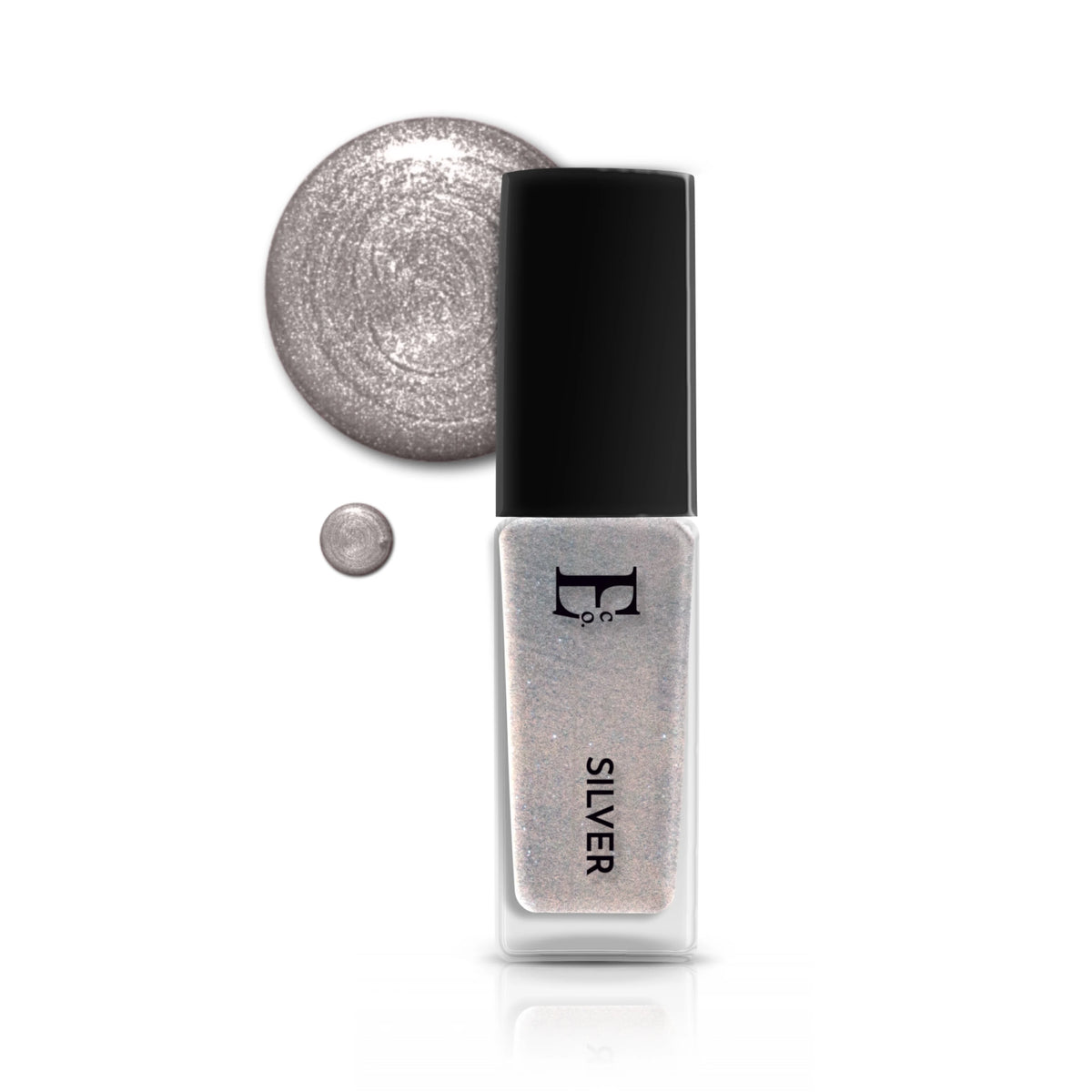 Silver Vegan Nail Polish – Chip-Resistant, Non-Yellowing, Gel-Like Mirror Finish, Long-Lasting 2