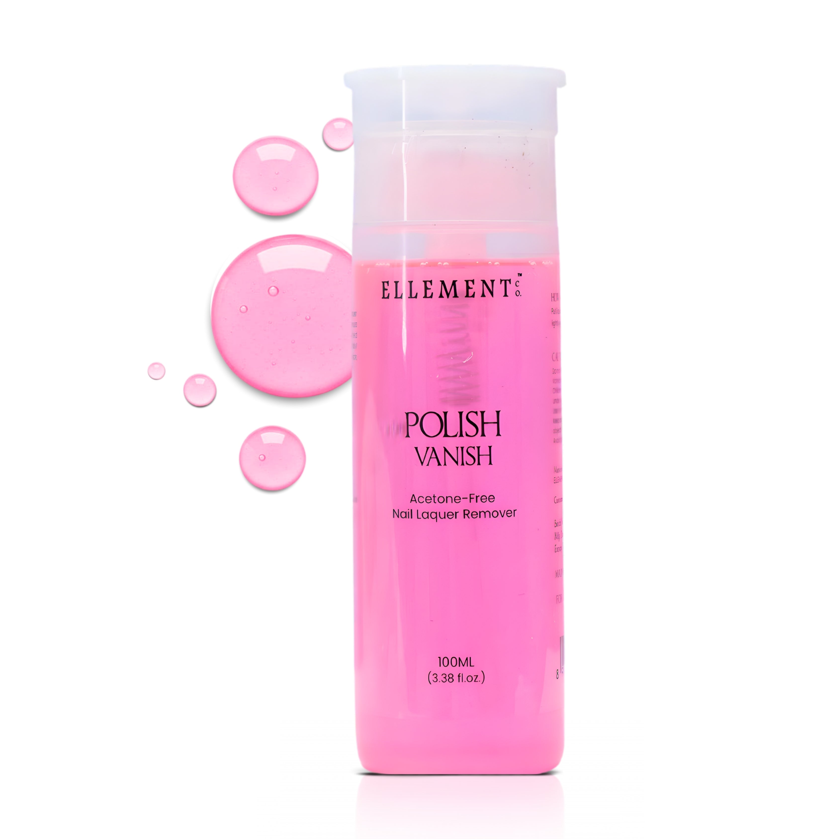 Polish Vanish Acetone-Free Nail Polish Remover – Gentle, Nourishing Formula for Easy Removal of Tough Colors & Glitter
