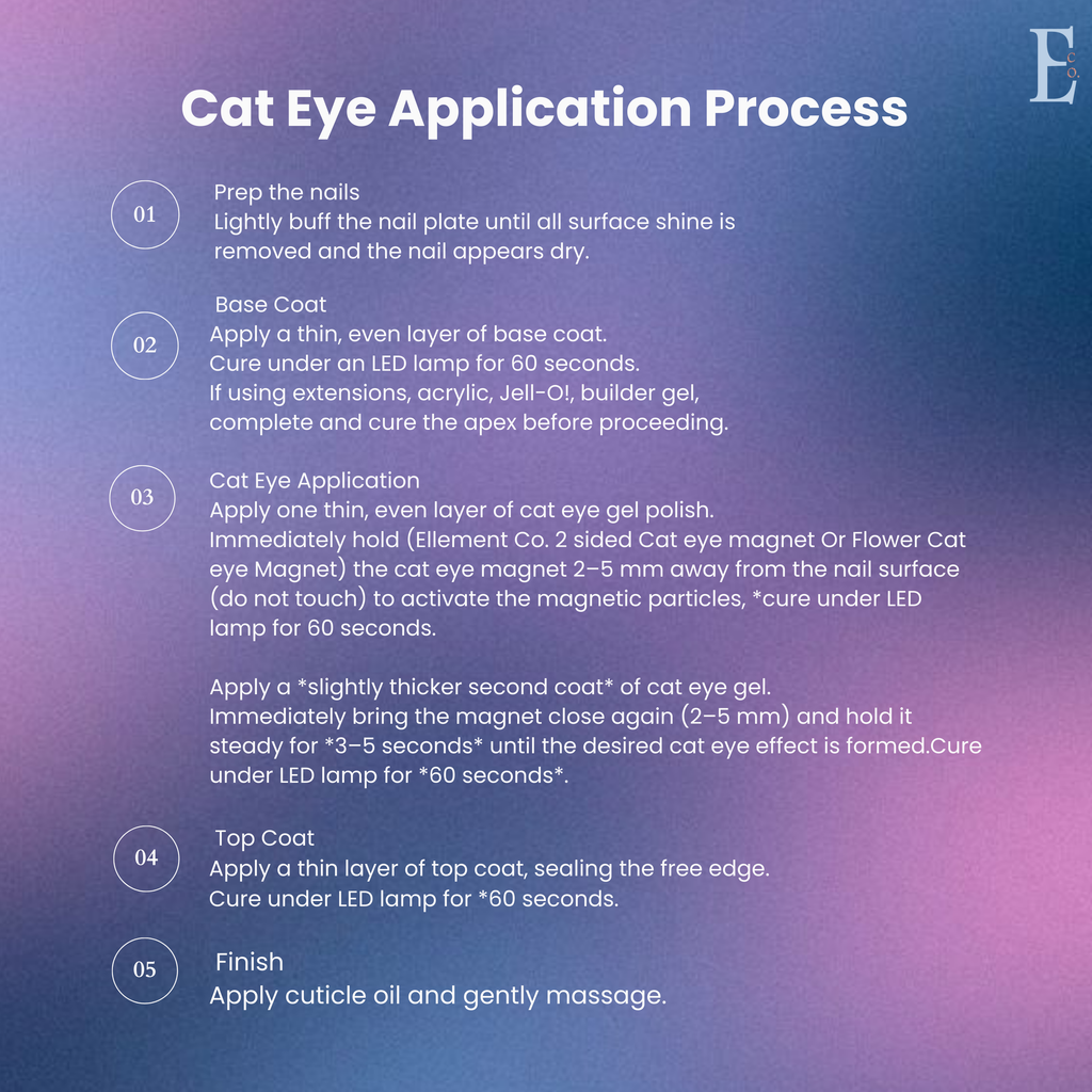 Aurora Cat Eye Gel Polish – Blue-Pinkish Purple, Magnetic Effect, Galaxy Shimmer, Multi-Dimensional Nails, Long-Lasting Shine