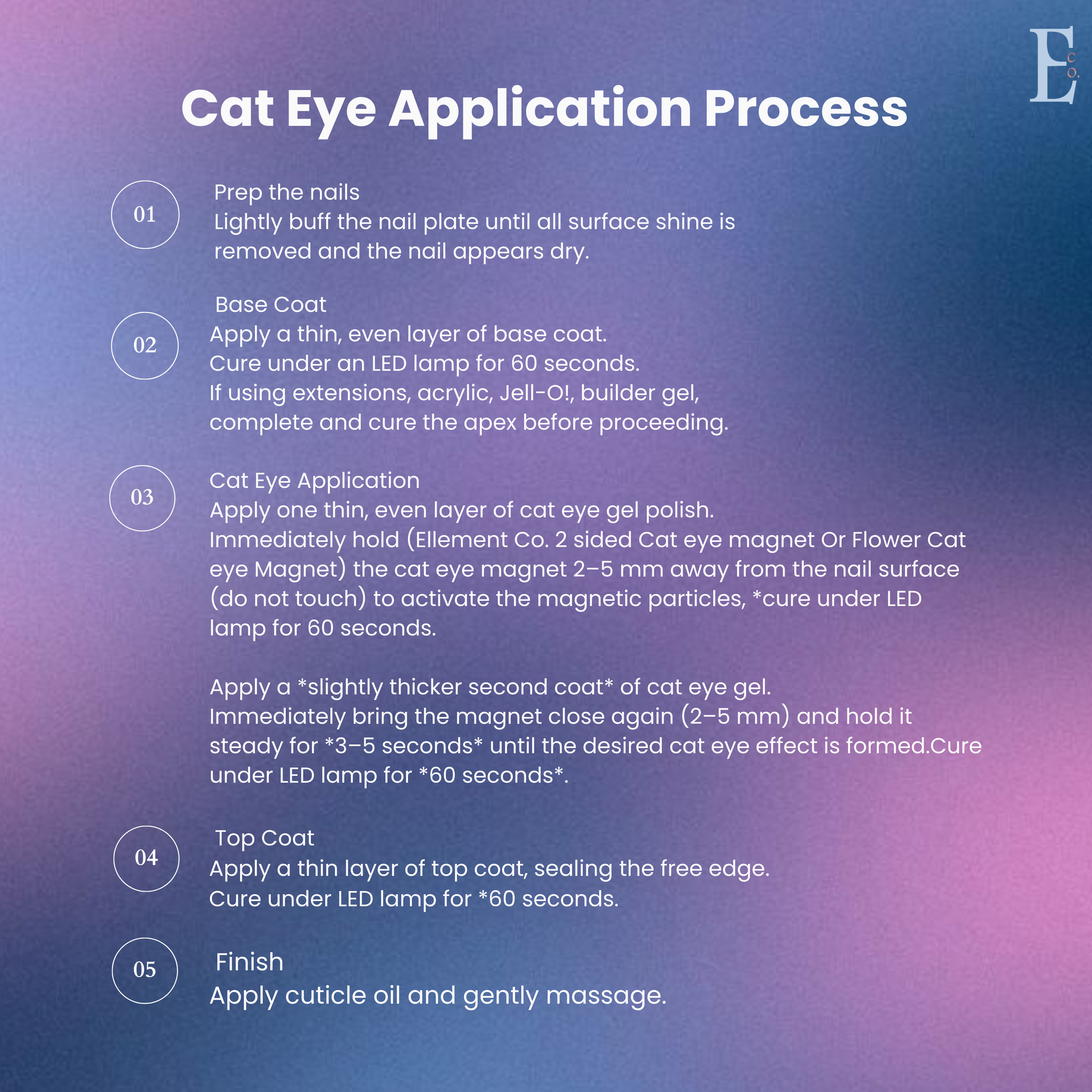 Aurora Cat Eye Gel Polish – Blue-Pinkish Purple, Magnetic Effect, Galaxy Shimmer, Multi-Dimensional Nails, Long-Lasting Shine