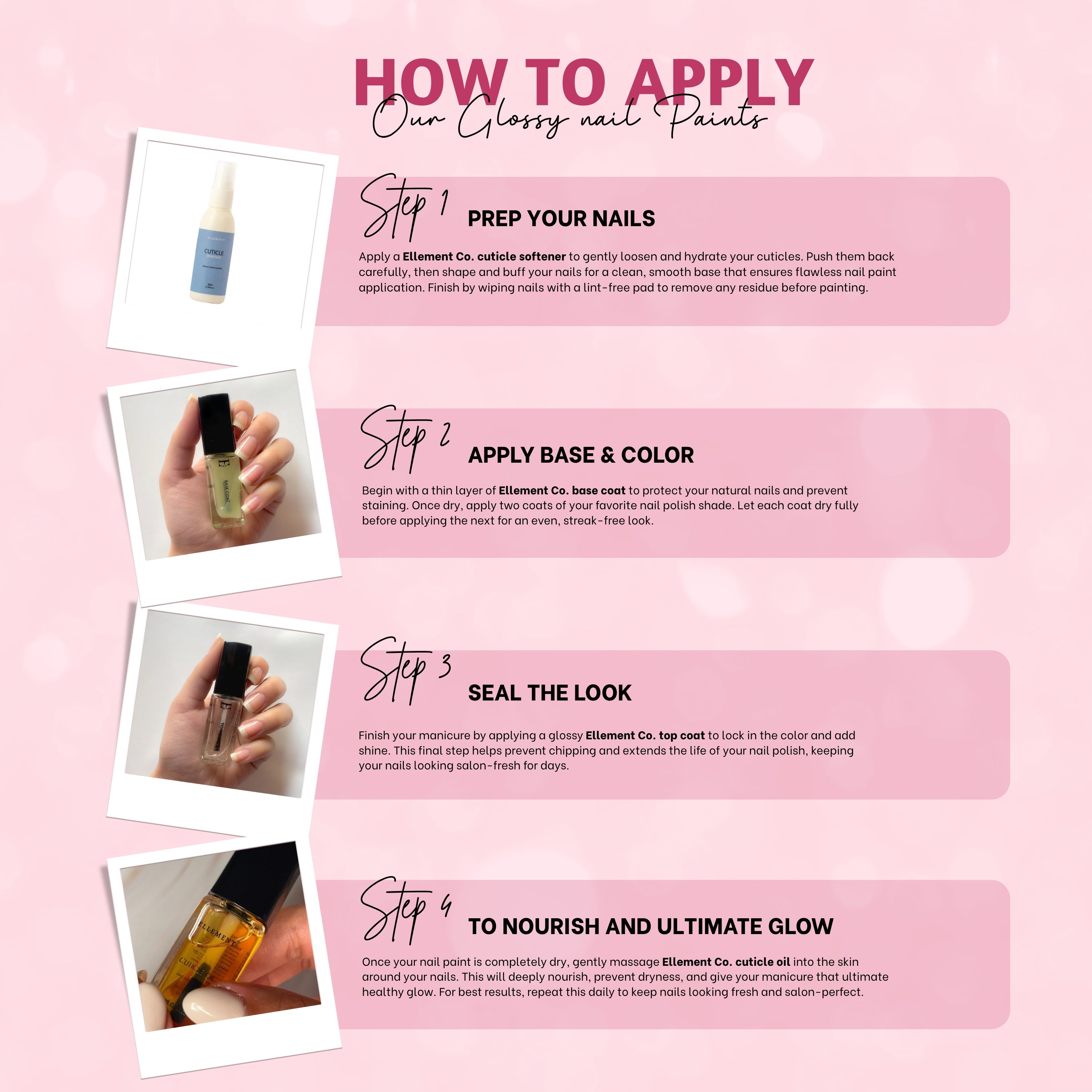 Fairytale Vegan Nail Polish – Chip-Resistant, Non-Yellowing Pink, Gel-Like Gloss, Strengthens Nails, Long-Lasting