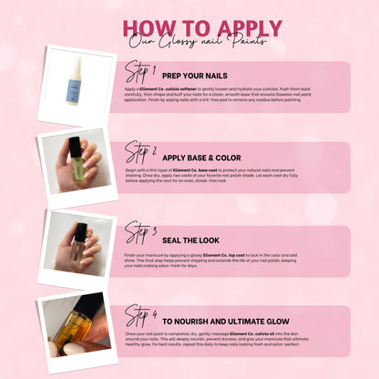Fairytale Vegan Nail Polish – Chip-Resistant, Non-Yellowing Pink, Gel-Like Gloss, Strengthens Nails, Long-Lasting