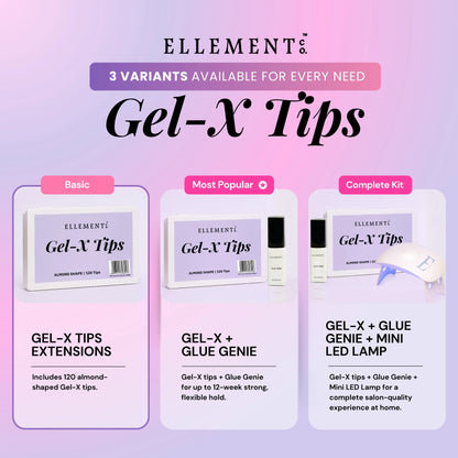 Gel-X Natural Almond Long Tips - Pack of 120 8