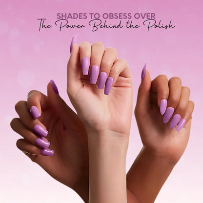 Monster Vegan Purple Nail Polish – Chip-Resistant, Non-Yellowing, Gel-Like Shine, Long-Lasting, Neon 5